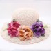 Flower Hat Wide Brim Straw Fashion Design Foldable Brimmed Sun Hats For   eb-41529713